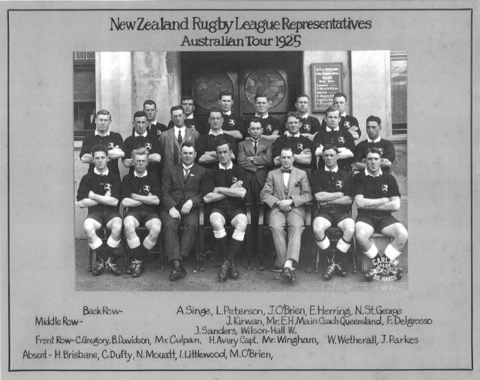 New Zealand Rugby League Team 1925 Australia Tour 